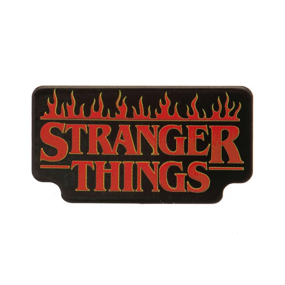 Stranger Things Logo Badge - Black/Red - One Size