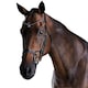 image 1 of Collegiate Comfitec Crystal Leather Bridle - Black - Full