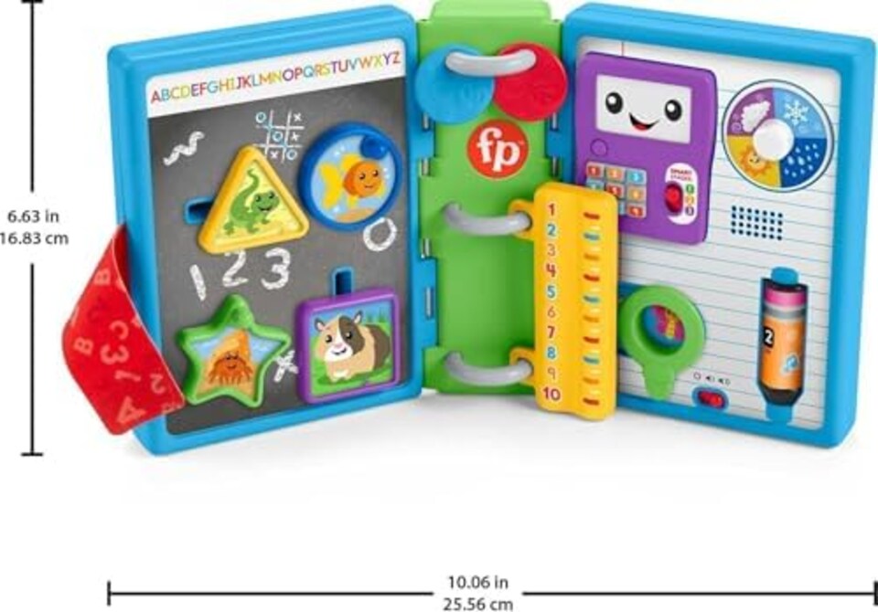 image 1 of Fisher Price Laugh And Learn 123 Schoolbook Electronic Activity Toy