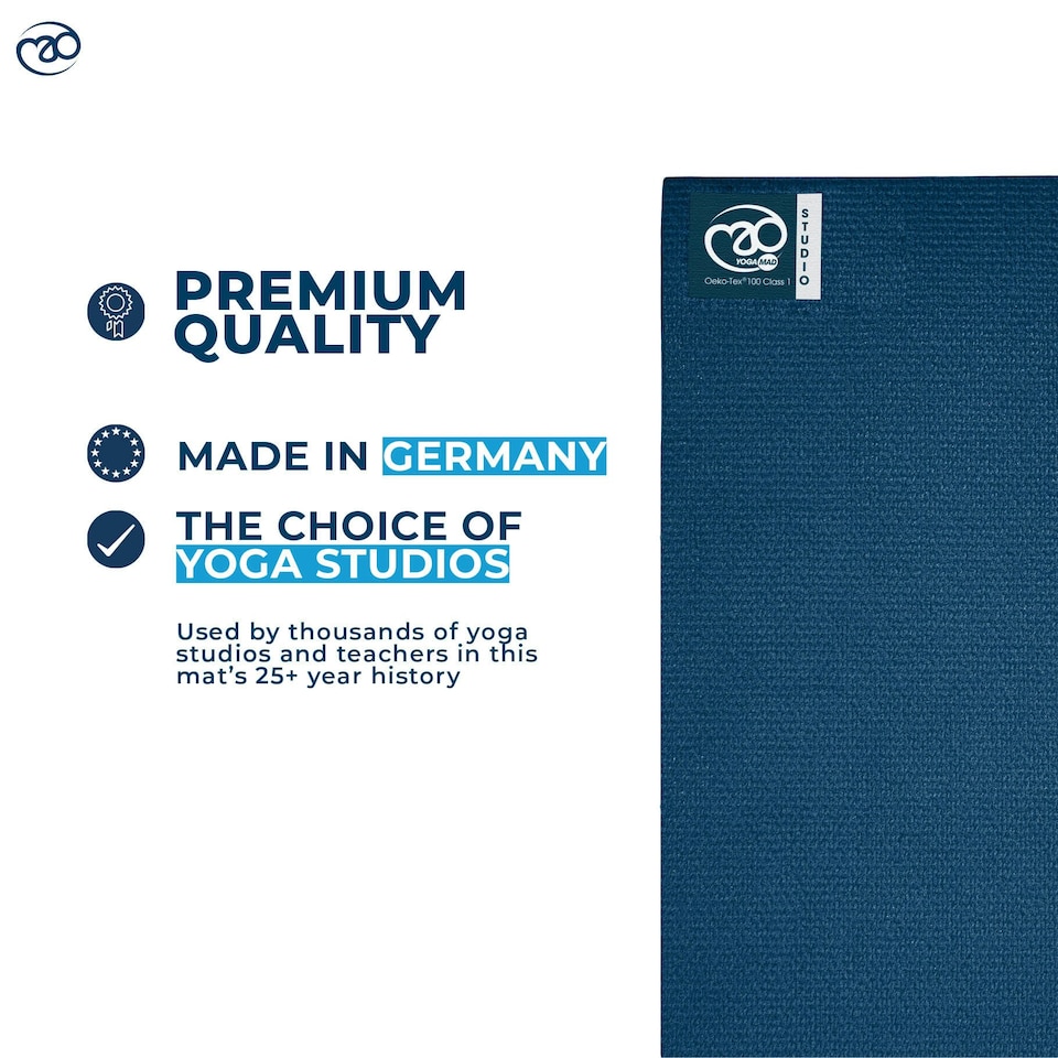 image 1 of Studio Pro Yoga Mat - 4.5mm Blue