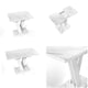 image 3 of White Marble Dining Table Extendable Marble Effect Top 120 160cm 6 8 Seater - Cari