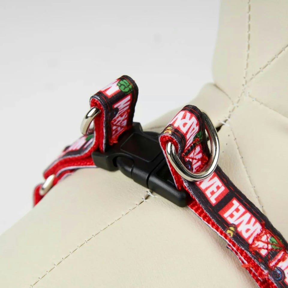 image 1 of Marvel Nylon Dog Harness (S) Red