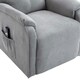 image 5 of Charlbury Fabric Single Motor Rise Recliner Electric Lift Chair (Grey)