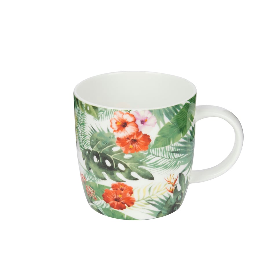 image 1 of KitchenCraft China Palm Leaf Mug | Multi | 1