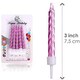 image 2 of 10pcs Light Pink Candles for Birthday Anniversary Pink