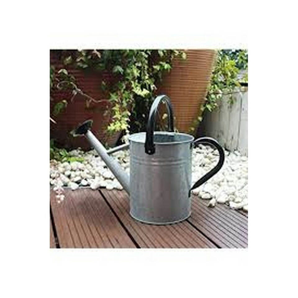 image 1 of Ambassador Galvanised Watering Can - Silver - 9l