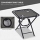 image 4 of Outsunny 3PC Zero Gravity Chairs Sun Lounger Table Set Dark Grey