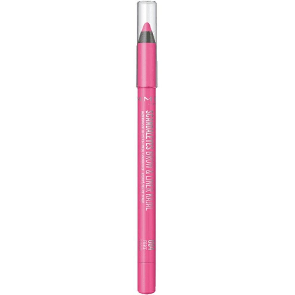 image 1 of Rimmel London Scandaleyes Waterproof Brow & Liner Kajal 004 Fierce Fuschia