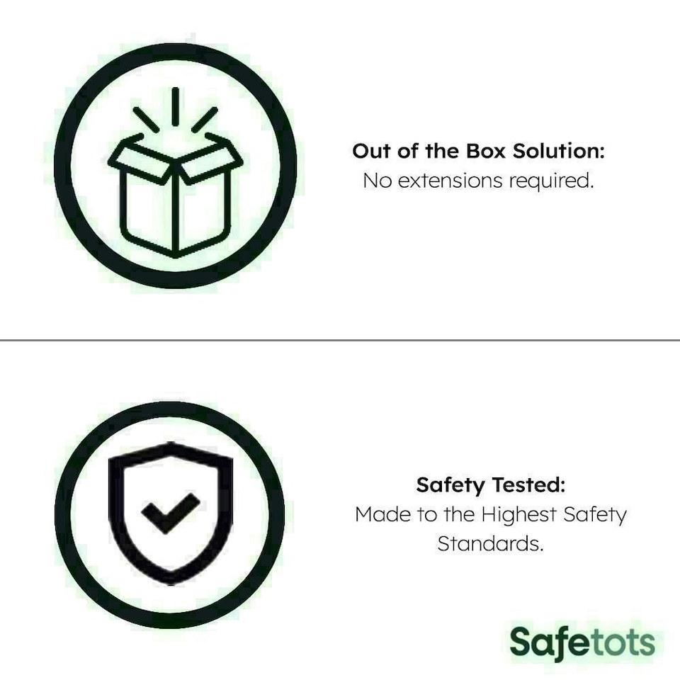 image 1 of Bettacare Auto Close Stair Gate, 75cm - 82cm, Matt Black, Pressure Fit Safety Gate, Baby Gate