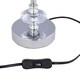 image 2 of Chrome Jewelled Table Lamp with White Fern Shade Chrome | White