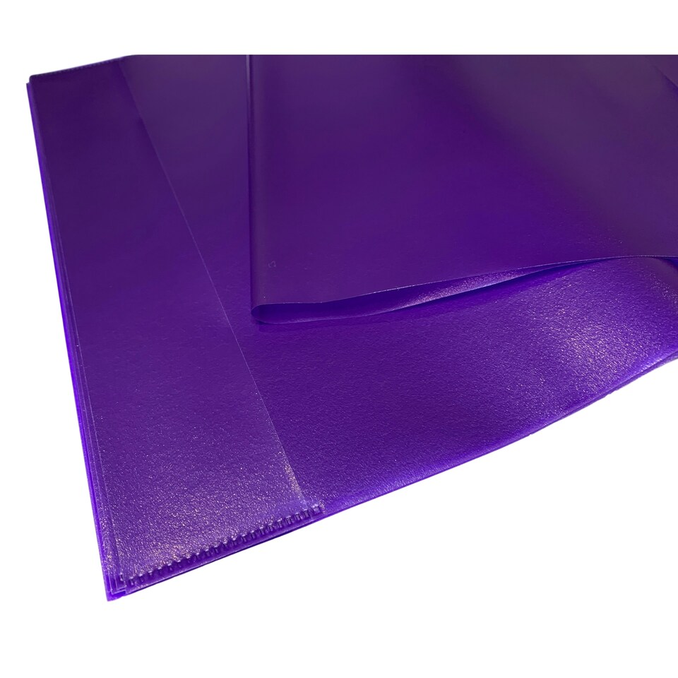 image 1 of Pack of 10 A4 Frosted Purple Exercise Book Covers