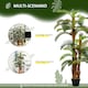 image 3 of Outsunny 150cm5FT Artificial Tropical Fern Tree Decorative Plant with Nursery Pot, Fake Plant for Indoor Decor | Green