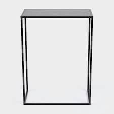OHS Marble Top Modern Bedroom Nightstand Living Room Hallway End Console Table - Black