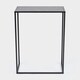 image 1 of OHS Marble Top Modern Bedroom Nightstand Living Room Hallway End Console Table - Black