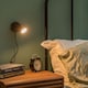 image 3 of ValueLights Benton Black IP44 Wall Light With Cable Plug | Black