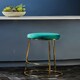 image 3 of Interiors by Premier Manhattan Green Velvet Bar Stool