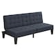 image 1 of Adalynn Convertible Sofa Bed Fabric Blue Blue | BLUE LINEN