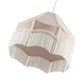 image 3 of Traditional Victorian Empire Lampshade in Soft Blush Pink Velvet with Tassels | Pink | Pink | 1
