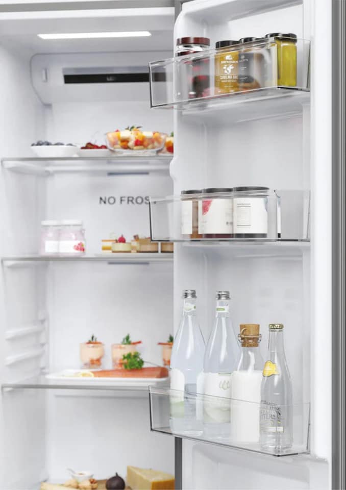 image 1 of Haier HSR5918DNMP - Inox American Fridge Freezer - Side by Side - D Rated