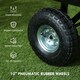 image 10 of Outsunny Garden Cart with Removable Liner, Quick-Release Sides, Black