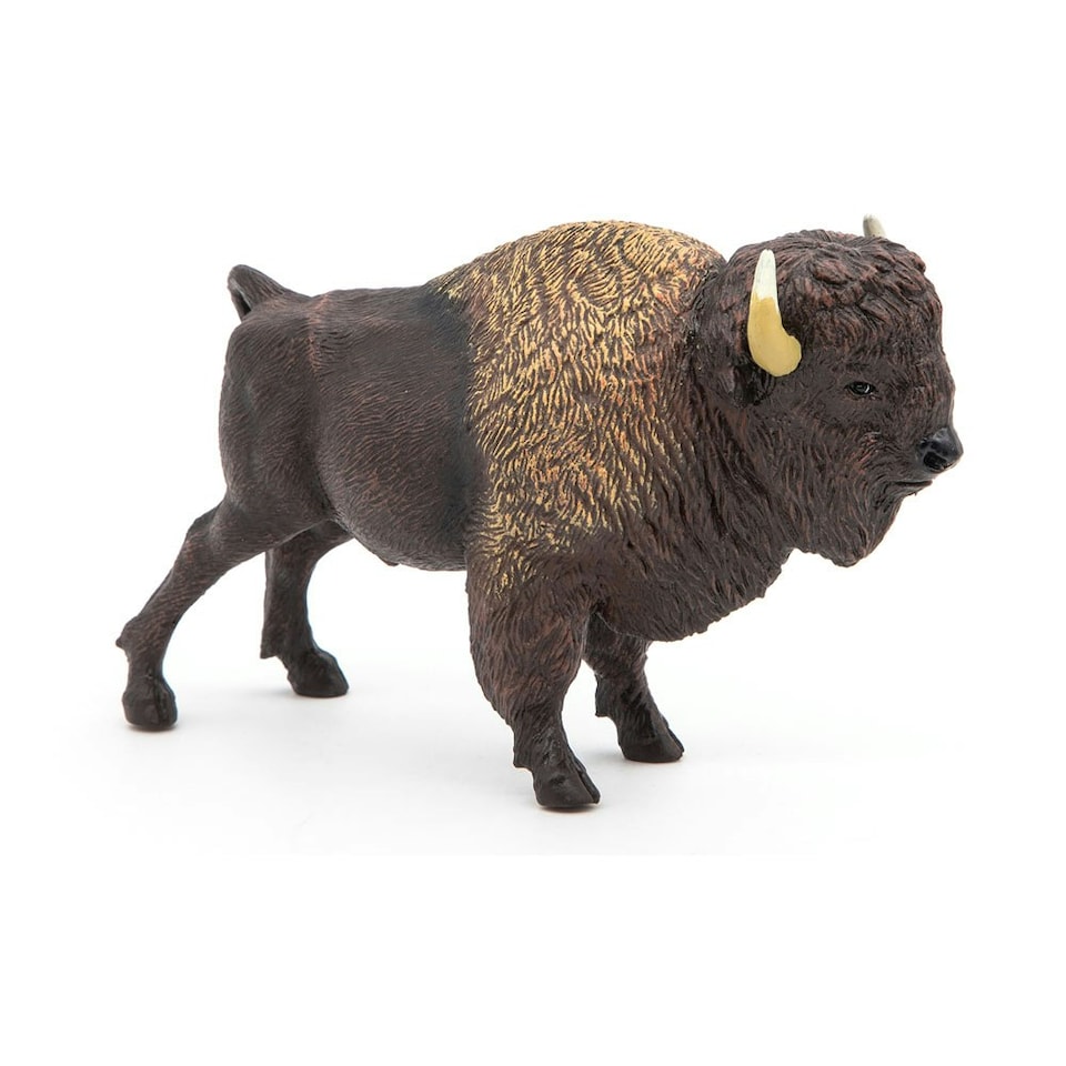 image 1 of PAPO Wild Animal Kingdom American Buffalo Toy Figure