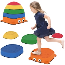 AIYAPLAY 5PCS Kids Stepping Stones, Frog-Shaped Balance Stepping Stones Multi | One Size