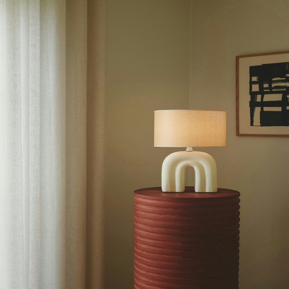 image 1 of Haze | Table lamp | Beige Cream | Beige