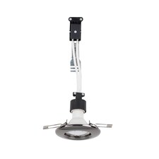 ValueLights Downlight Fixed Black Chrome Ceiling Light Fitting Single Pack
