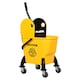 image 1 of HOMCOM Mop Bucket on Wheels with Carry Handle, Wringer for Household Yellow