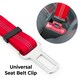 image 3 of KCT Red Car Seatbelt for Dogs Red | L