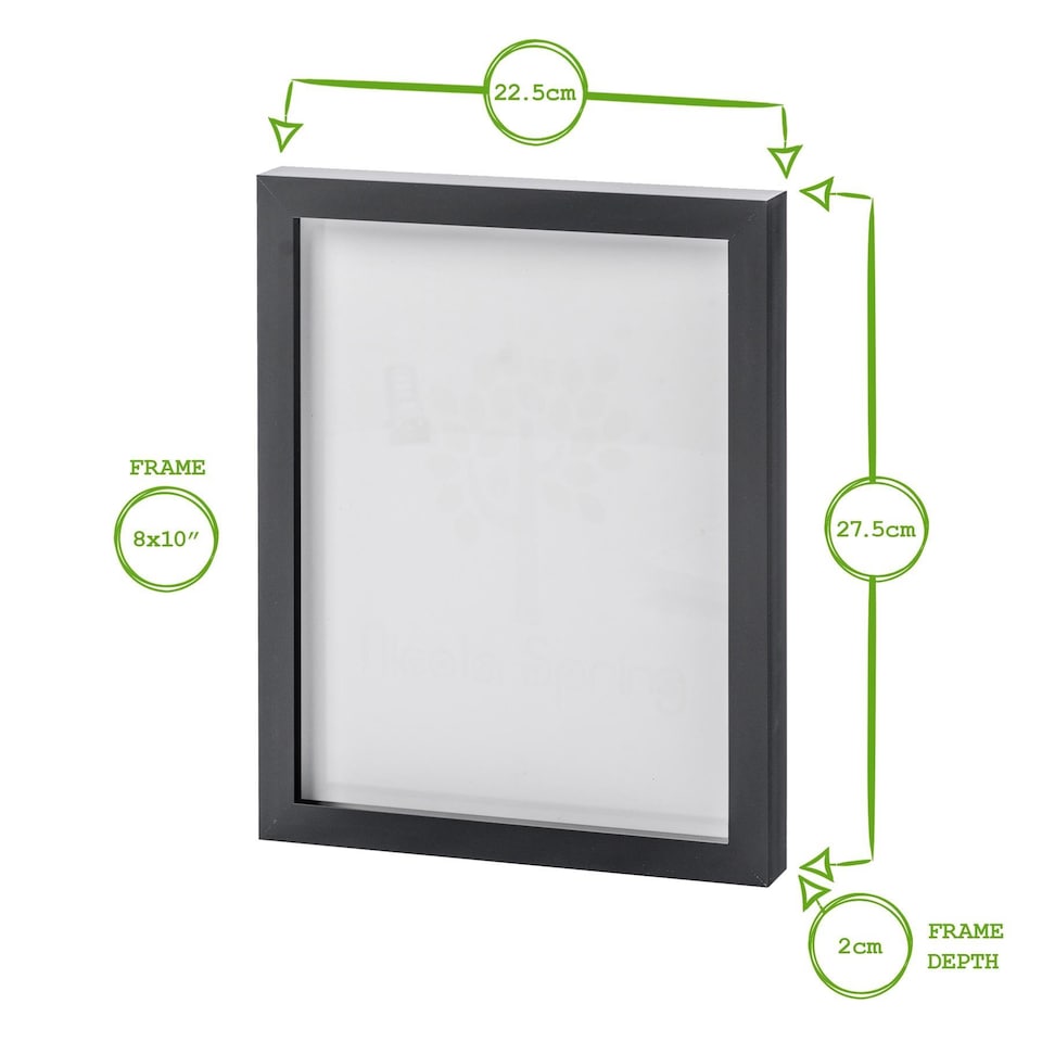 image 1 of Nicola Spring Photo Frame - 8" x 10" - Grey