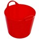 image 1 of 2 x 40 Litres Red Flexible Plastic Storage Buckets Ideal For Home & DIY