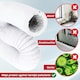 image 9 of SPARES2GO Vent Hose for Zanussi Tumble Dryer PVC Aluminium Foil Insulated Duct Outlet Pipe (4" x 2.5m)