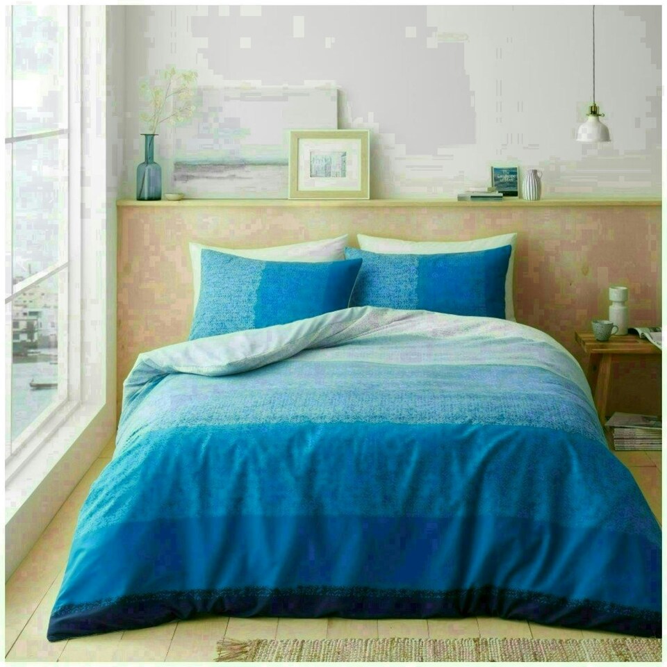image 1 of Kinglsey Printed Duvet Cover Set Reversible Polycotton Beddings Multi | Double