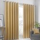 image 1 of Fusion Strata Eyelet Curtains Ochre