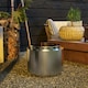 image 8 of Outsunny 48.5cm Smokeless Wood Burning Firepit Stainless Steel Fire Pit, Silver