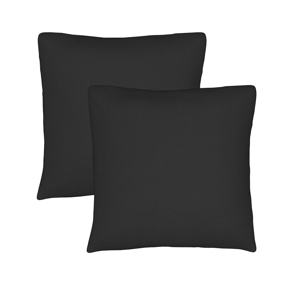 image 1 of Covers&All Sunbrella Pillows Set of 2 UV Fade resistant and Water Repellent Square Throw Pillows