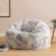 image 2 of Unicorn Classic Faux Fur Bean Bag Chair | Multi | Purple Blue Pink | 1
