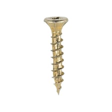 Timco - Velocity Premium Multi-Use Screws - PZ - Double Countersunk - Yellow  (Size 5.0 x 30 - 200 Pieces)