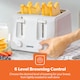 image 5 of GEEPAS 4 Slice Toaster|1400W White