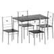 image 6 of Vida Designs Roslyn 4 Seater Dining Set 3 Piece Table & Bench Set, Black