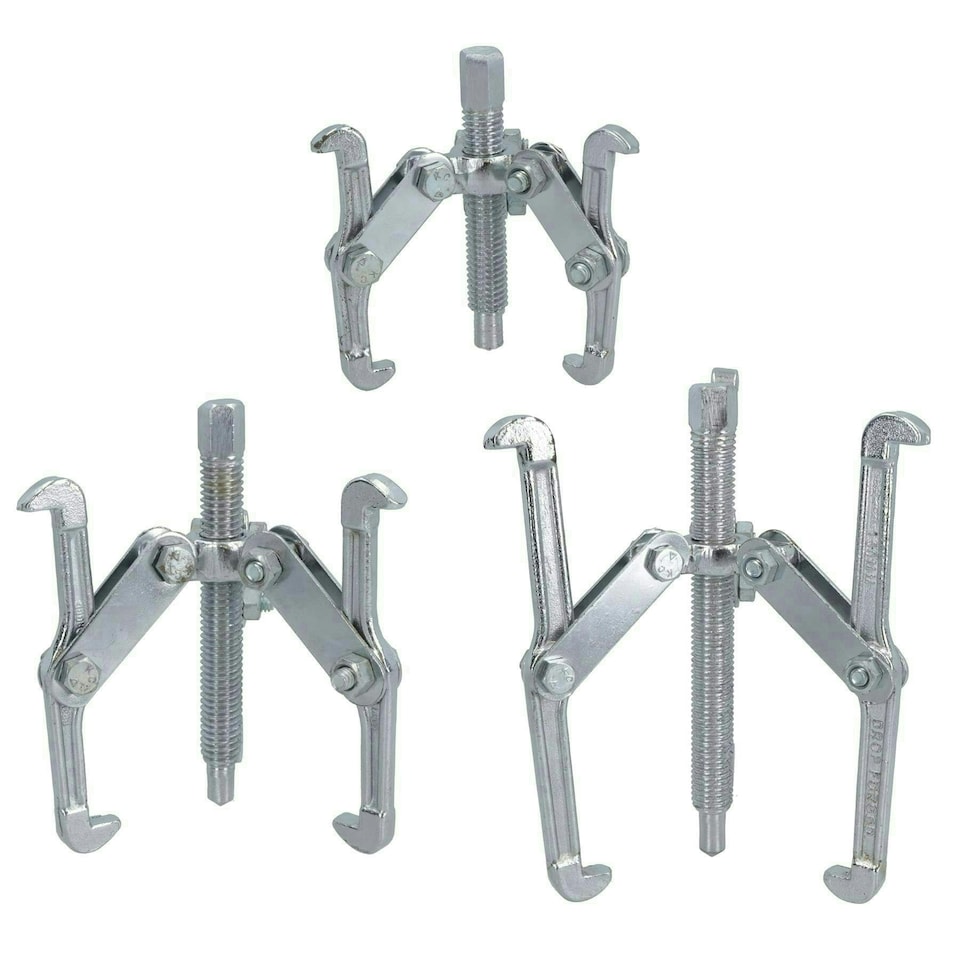 image 1 of Gear Puller 3 Leg Hub Bearing Removal Pulley Tool Set 3" 4" 6" Internal External