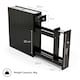 image 7 of VonHaus Shrewsbury Black Slim Bathroom Storage Unit with Drawers