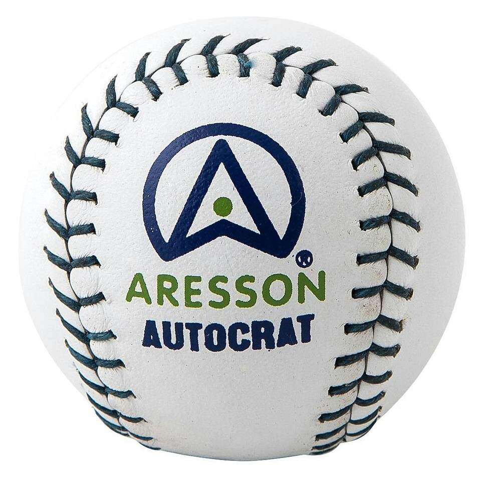 image 1 of Aresson Autocrat Leather Rounders Ball - White - One Size