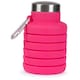 image 1 of Trespass Vavo Foldable Silicone Water Bottle | Pink | Flamingo Pink | 1