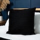 image 1 of BHS Luxury Ribbon Velvet Cushion, Black
