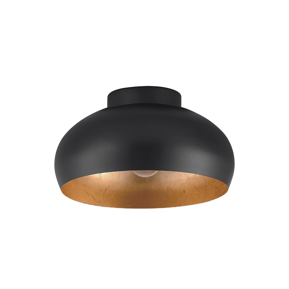 image 1 of EGLO Mogano 2 Ø280 Black/Gold Ceiling Light
