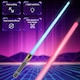 image 2 of Space Sword Telescopic Light-Up Toy - 7-Color LED, Sound Effects, Mute Mode & 60-Inch Extendable Role-Play Toy for Kids Ages 3plus