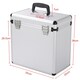 image 3 of Yaheetech Vinyl Storage Case with Lockable Latches Black