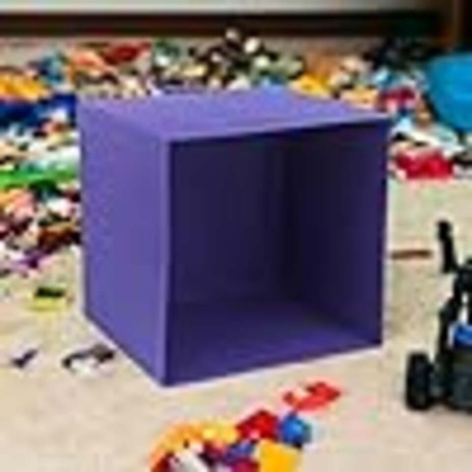 image 1 of 6 Pcs Foldable Fabric Cube Storage Boxes Collapsible Folding Box | Multi | Orchid | 6
